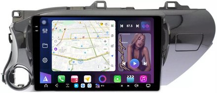 Магнитола Toyota Hilux 8 2015-2023+ - FarCar XXL588/1077M монитор 10.36" 2K QLED на Android 13, TS20, 8+256Гб, CarPlay, 4G SIM-слот