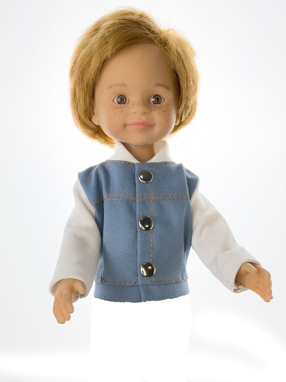 Джинсовый бомбер и рюкзак для кукол Paola Reina 32 см (1011)