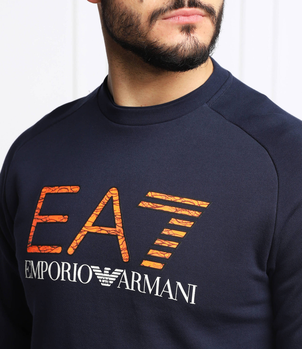 Худи EA7 - темно-синий(3LPM54 PJEQZ)