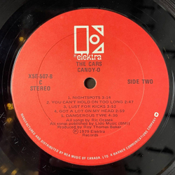 Винтажная виниловая пластинка LP The Cars Candy O (Canada 1979)