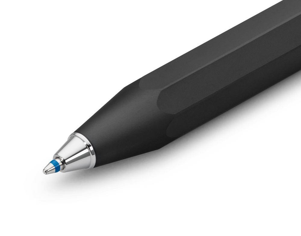 Шариковая ручка Kaweco AL Sport Matte Black (10000100) 1.0 мм, черный матовый корпус