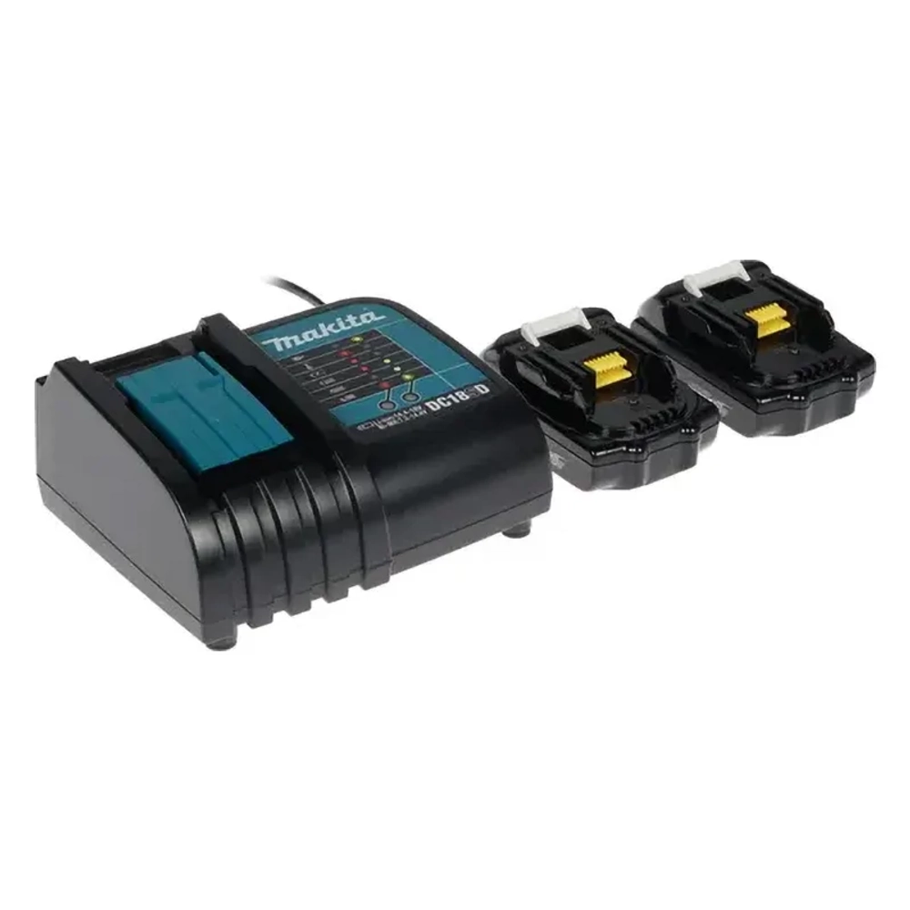 Makita PowerPack LXT аккумулятор BL1815N x 2шт + ЗУ DC18SD + кейс набор 197143-8