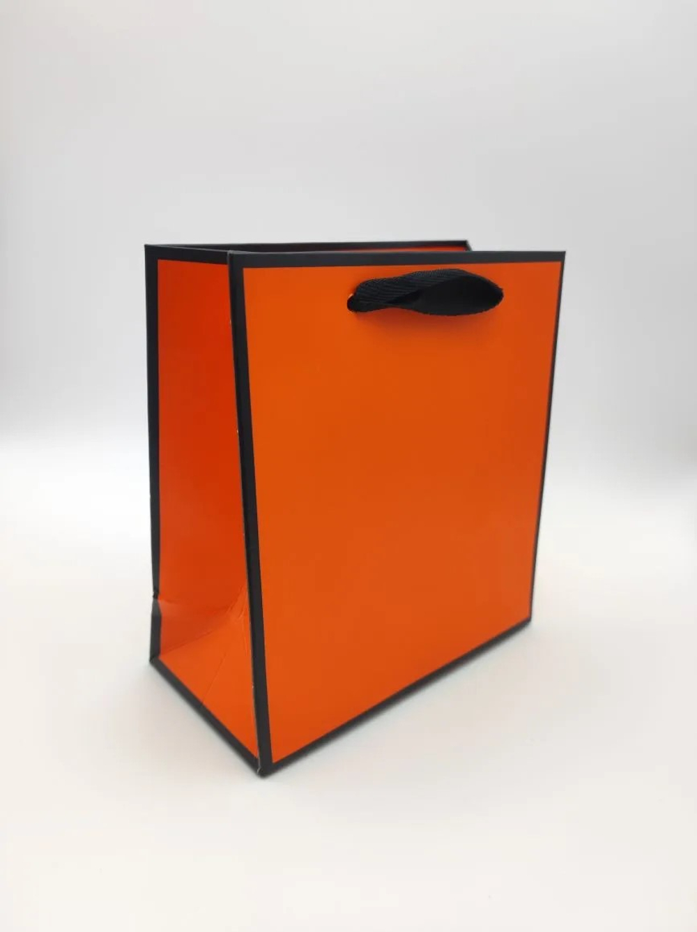 Пакет подарочный, 230гр, Премиум, Оранжевый, 15*14*7 см, 1 шт.