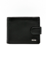 Стильное чёрное портмоне из натуральной кожи Dublecity 097-DC23-01A в подарочной коробке