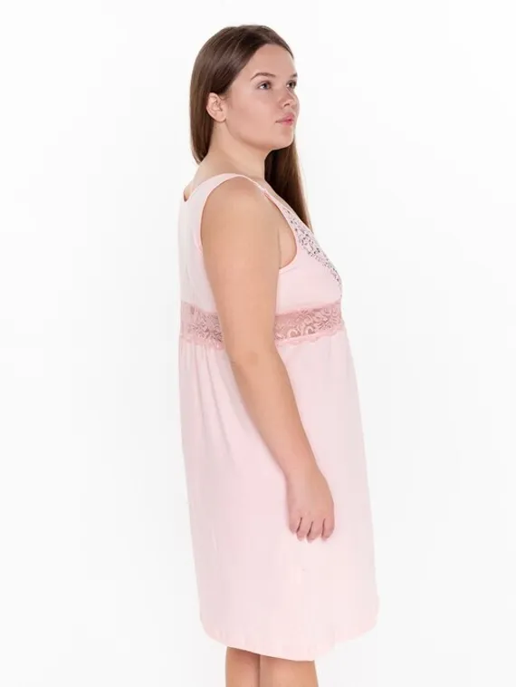 Ночная сорочка женская, цвет розовый, размер 52