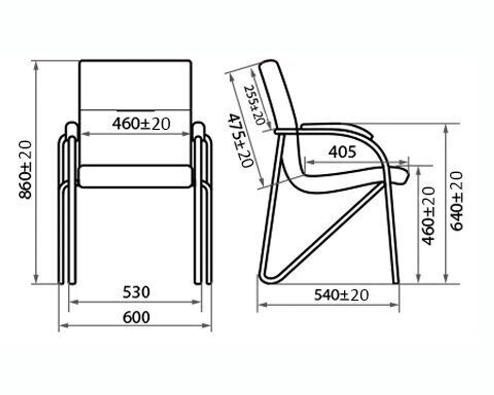 Стул для посетителей Самба