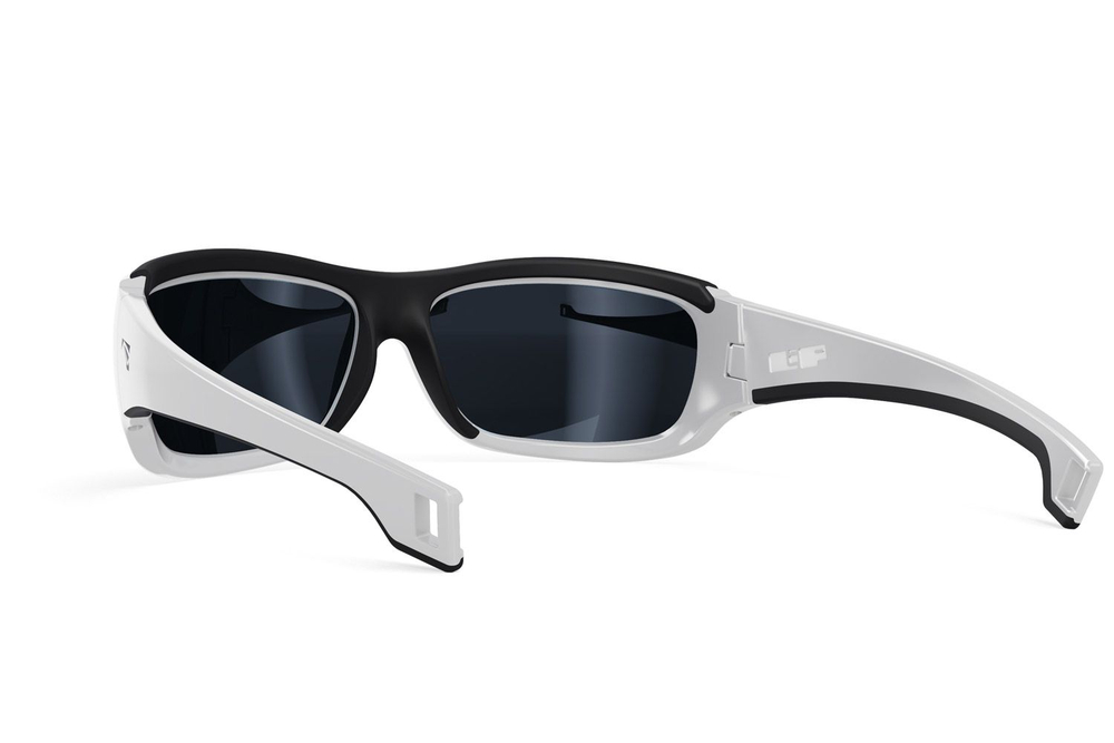Спортивные очки LiP Tide / Stone White - Black / Zeiss / PA Polarized / Gun Blue Smoke