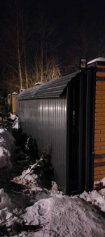 Навес под откатные ворота.