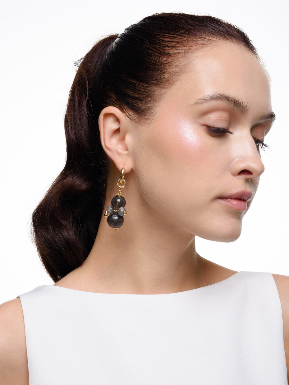 Моносерьга "Nevalyashka" лабрадор Gold