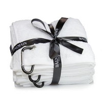 Balmain Hair Couture Полотенце с карабином белое 3 шт/30x50 см White Session Towel with Carabiner