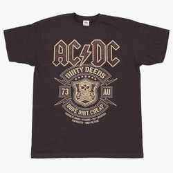 Футболка AC/DC Dirty Deeds коричневая (250)