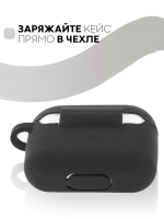 Чехол КАРТОФАН для Apple AirPods Pro (арт. AIRPRO-SLIM-SILICON-BLACK)