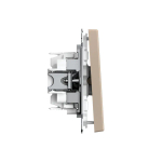 ARTGALLERY 1-клавишный ПЕРЕКЛЮЧАТЕЛЬ, 10АХ, механизм, быстрозажим. клем., ПЕСОЧНЫЙ