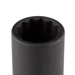 KING TONY (443012M) Головка торцевая ударная глубокая двенадцатигранная 1/2", 12 мм