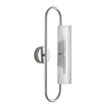 8258/2W SUSPENTIONI LN26 285 серебро/прозрачный, металл/стекло Бра G9 2*20W 220V TORONTO