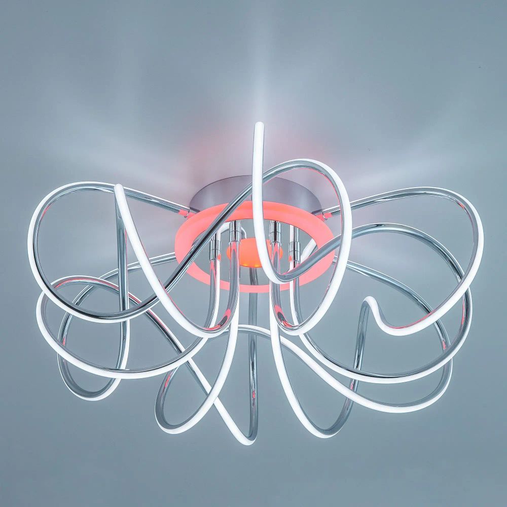 Citilux Джемини Смарт CL229A161E RGB Умная люстра Хром