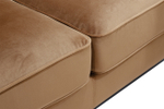 Диван Garda Decor Сиена (Siena) трехм.без мех.,велюр коричневый Colt004 228*92*92 см