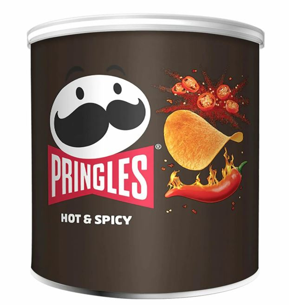 Принглс HOT&SPICY (ГОРЯЧИЙ И ОСТРЫЙ) 40г/12