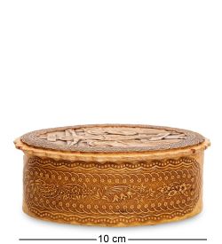 Народные промыслы BST-139 Шкатулка «Распятие Иисуса Христа» (береста)