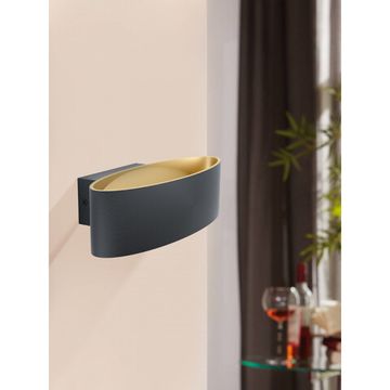 Бра 10W 3000K 98542 черный/золотой MACCACARI Eglo