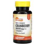 Sundance Vitamins, клюква с тройной силой действия, 10 000 мг, 60 капсул с быстрым высвобождением