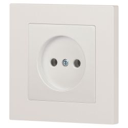 Розетка Intro Accent 6-201-06 2P 16А-250В IP20 СУ AL/CU перламутр