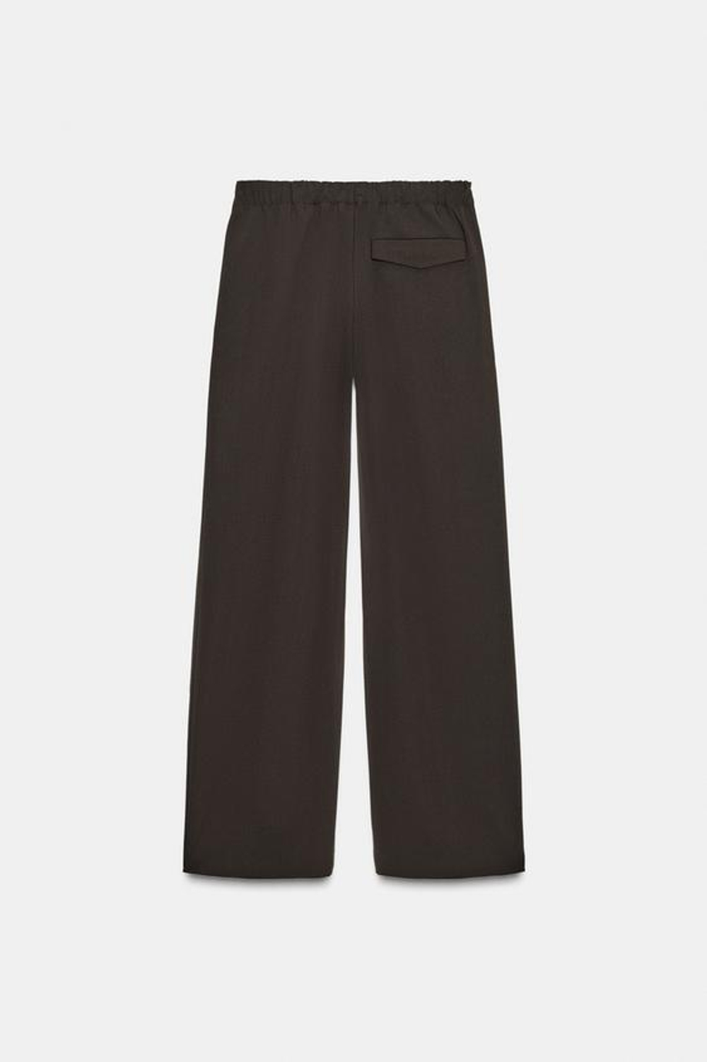 ZARA БРЮКИ С ЗАЩИПАМИ, ШОКОЛАДНО-КОРИЧНЕВЫЙ