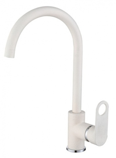 043521-F1 Смеситель од. для кухни выс. (МОЛ. БЕЛЫЙ) ViEiR (10/1шт)