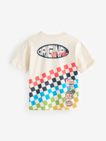 Футболка для мальчика Next E45-241, 3 шт., Синий, Черный, Молочный