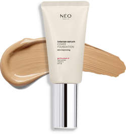 NEO MAKE UP Intense Serum Cover Foundation - Тональный крем с натуральным эффектом SPF 30, 30 ml