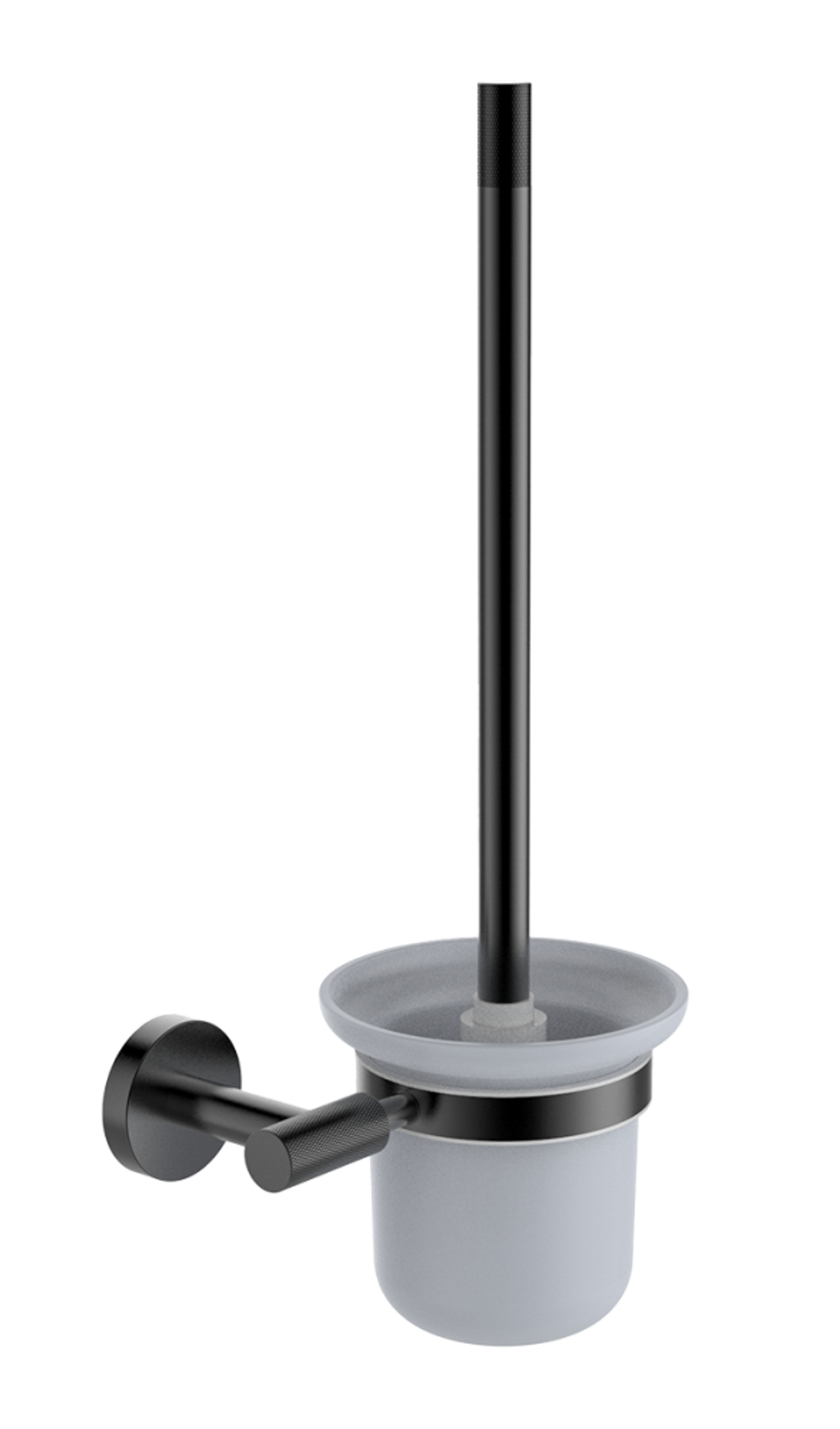 5513-C Ершик настенный, стеклянный (ЧЕРНЫЙ) ViEiR  (12/1шт)