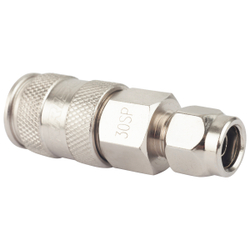 HRS-30SPA Harrison Пневматическое быстроразъёмное соединение с обжимным креплением PU шланга Ø 6.5х1