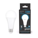 Лампа Gauss Led A70 22W E27 1640lm 6500K 102502322