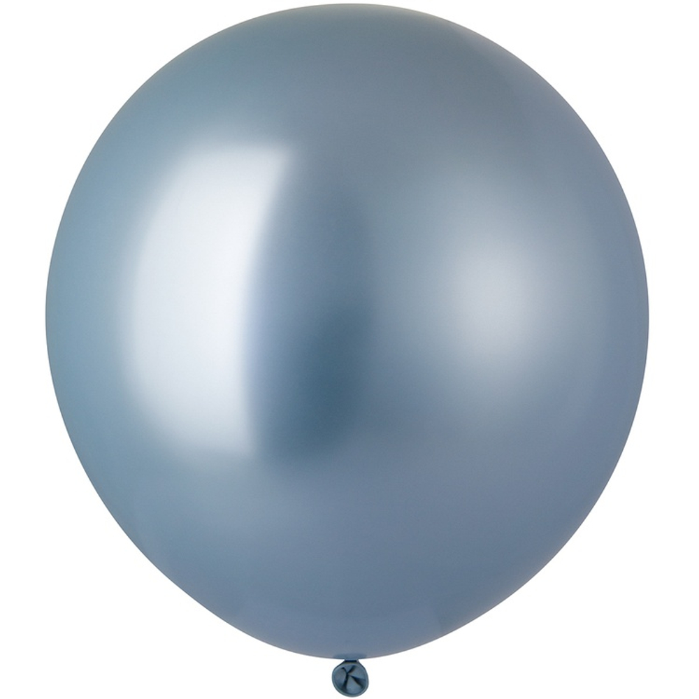 Шар латексный Glossy Хром 61 см (Голубой)