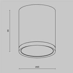 Светильник потолочный Maytoni Hoop C086CM-GX53-MRD-B
