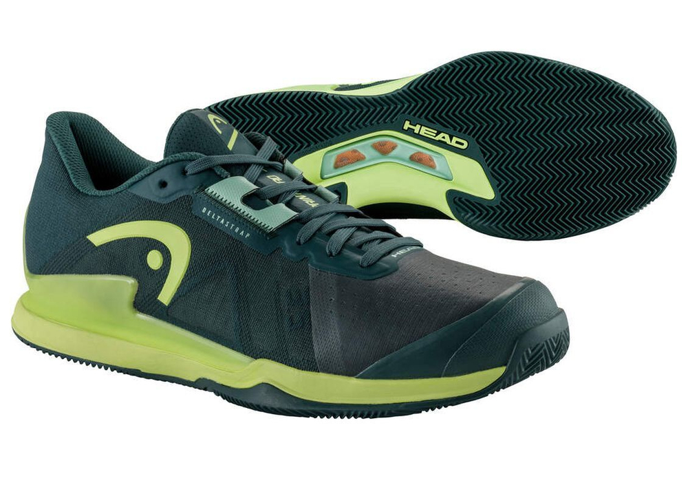 Мужские кроссовки теннисные Head Sprint Pro 3.5 Clay - forest green/light green