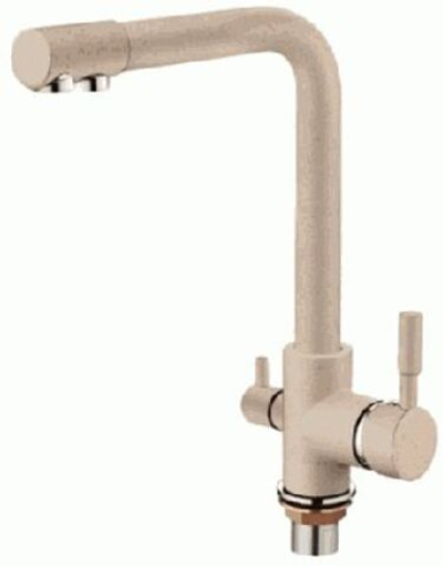 смеситель кухня LEDEME картридж д. 35мм, с выходом питьевой воды, бежевый-матовый L4055K-3