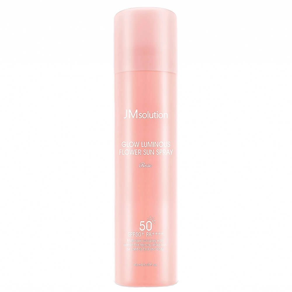 Солнцезащитный спрей с розой JMsolution Glow Luminous Flower Sun Spray SPF50+ PA++++ 180 ml