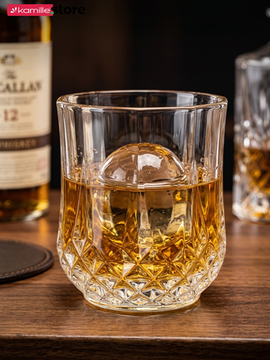 Набор стаканов 4 шт. 350 мл. фигурные с огранкой, в подарочной коробке