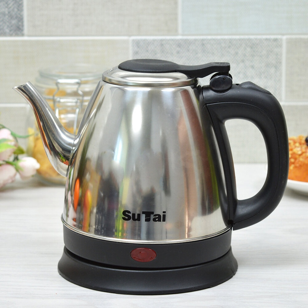 Чайник электрический 1,2л, пластик нерж, ST-288