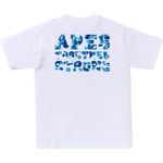 A Bathing Ape Abc Camo College Ats Tee белый синий