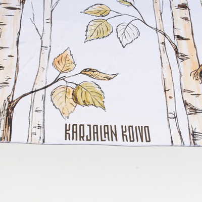 Шейный платок «Karjalan koivo», 70×70 см