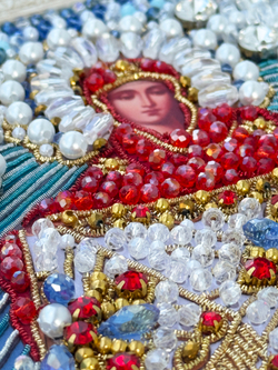 И-22 Набор для вышивания хрустальными камнями Покров Пресвятой Богородицы