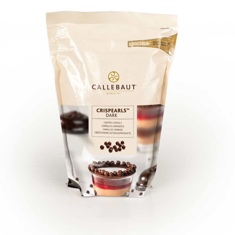 Шоколадные жемчужины Crispearls темные, Callebaut, 50 гр