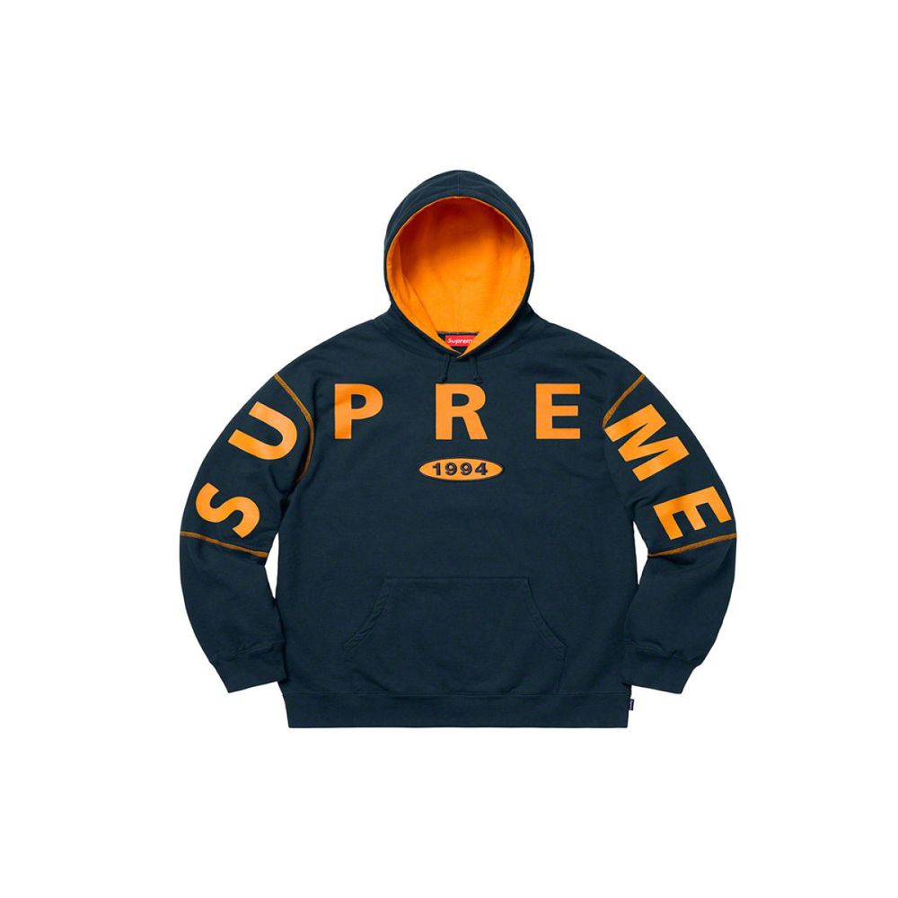 Supreme FW19 Week 1 Spread Logo Hooded Sweatshirt Logo