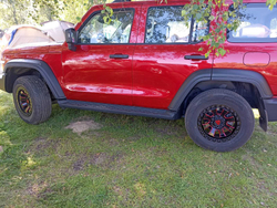 Диск колёсный литой BEAST OFFROAD 9604N R17 8,5 ET0 Red Gloss Black W Milled Spokes