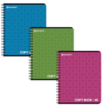 Тетрадь А5 48л. клетка "МОНОХРОМ2" гребень, обложка картон, микс в спайке (BRAUBERG)