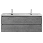 Тумба с раковиной BelBagno KRAFT 4C 120 серый цемент