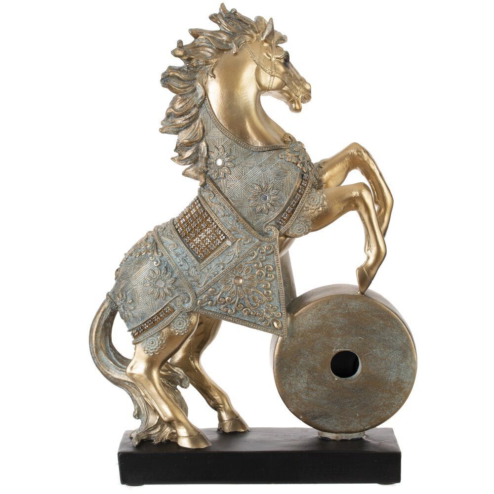 GAEM Фигурка декоративная "Лошадь" с часами (AAx1,н.п.), L23 W7 H33 см