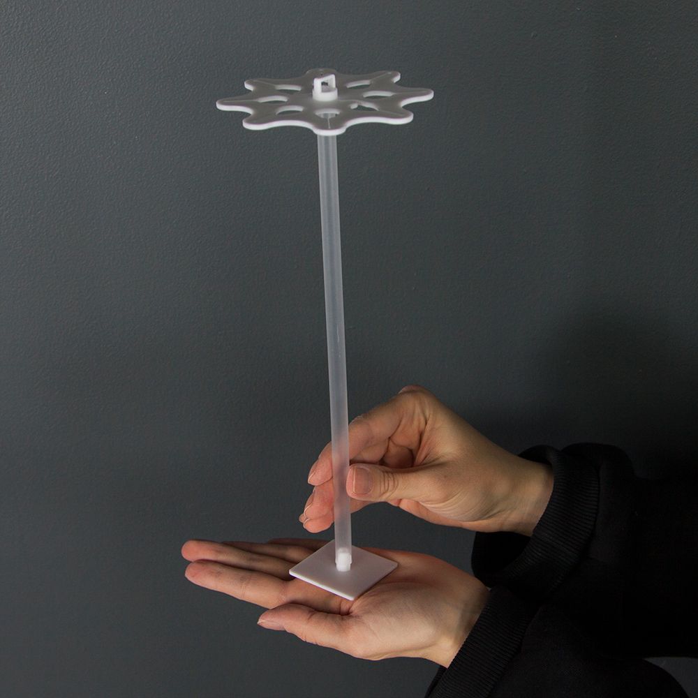 Стойка для шаров с фиксатором, 10,5 см, Прозрачный, 1 шт.